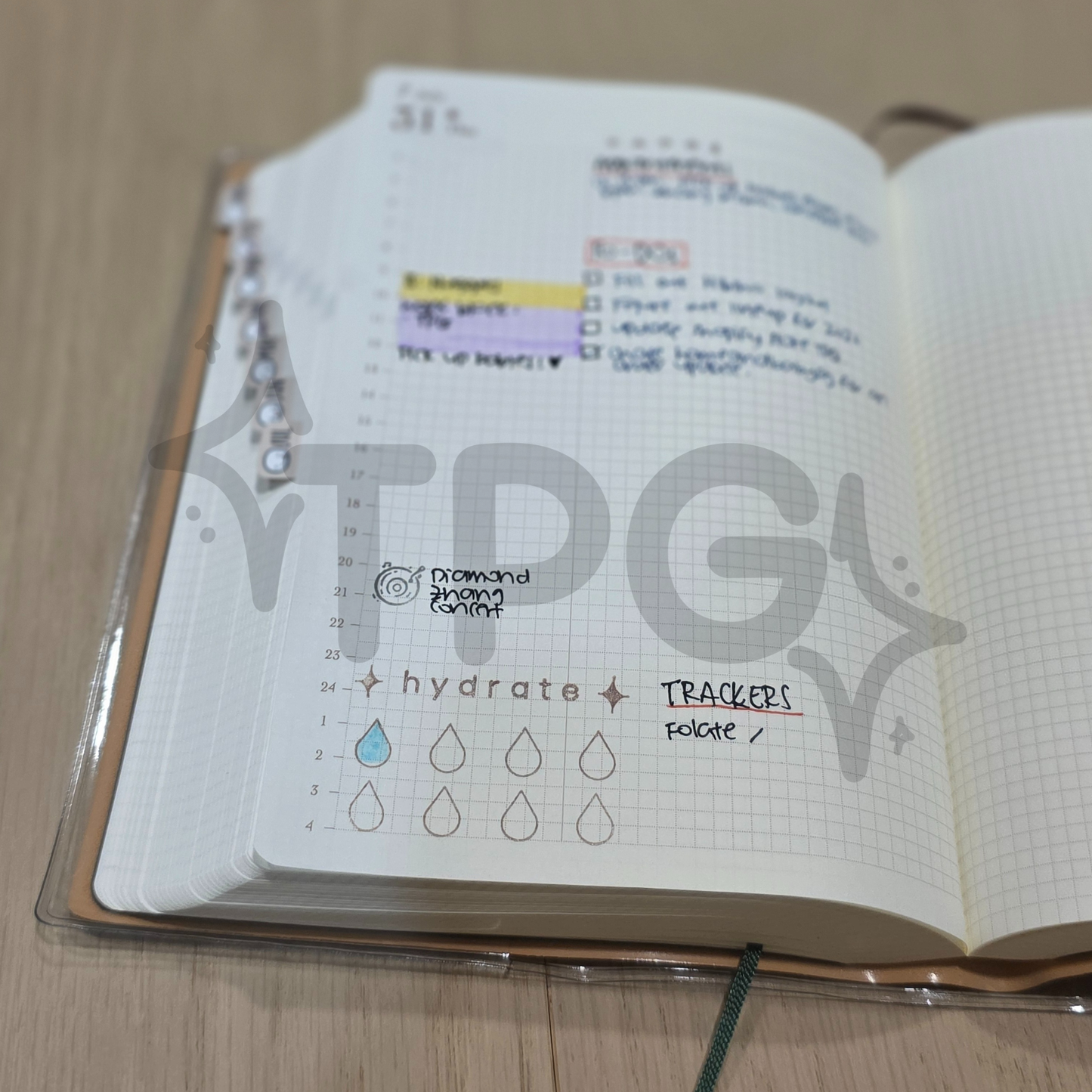 "hydrate" Wooden Stamp